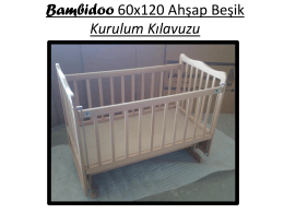 Bambidoo 60x120 Ahşap Beşik Kurulum Kılavuzu