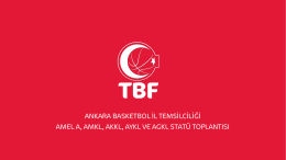 AMEL A - Ankara Basketbol İl Temsilciliği