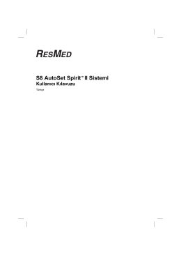 S8 AutoSet Spirit™ II Sistemi