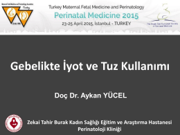 Aykan YÜCEL - Türkiye Maternal Fetal Tıp ve Perinatoloji Derneği