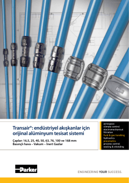 Transair®: endüstriyel akışkanlar için orijinal alüminyum tesisat sistemi