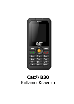 Cat® B30 Kullanıcı Kılavuzu