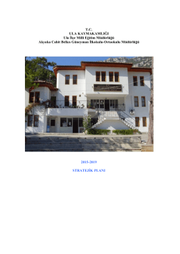 2015-2019 Stratejik Planı - Akyaka Cahit Belkıs Güneyman Ortaokulu