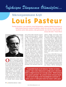 Louis Pasteur - İnfeksiyon Dünyası