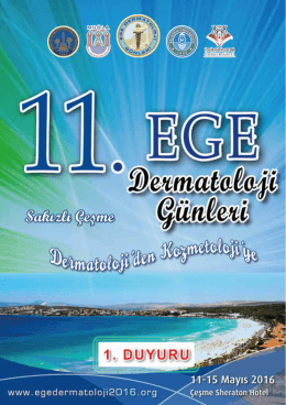 EGE Dermatoloji duyuru - 11. Ege Dermatoloji Günleri