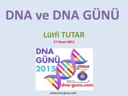PowerPoint Sunusu - DNA Günü DNA Day
