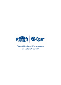 Magneti Marelli şimdi OPAR güvencesiyle, tüm Marka ve Modellerde