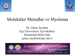 Dr. Güray Saydam - 2. Akdeniz Hematoloji Sempozyumu