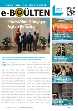 Mart 2015 - Bursa Orhangazi Üniversitesi