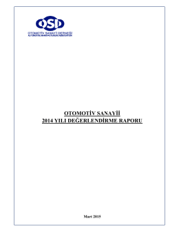 OSD 2014 Yılı Değerlendirme Raporu