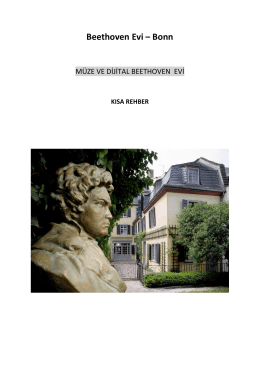 Beethoven Evi – Bonn - Beethoven