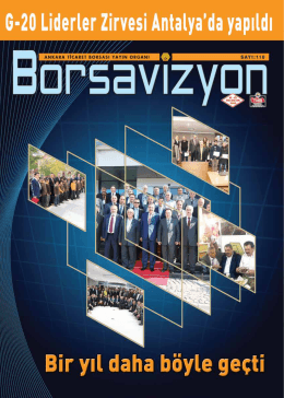 borsavizyon - Ankara Ticaret Borsası