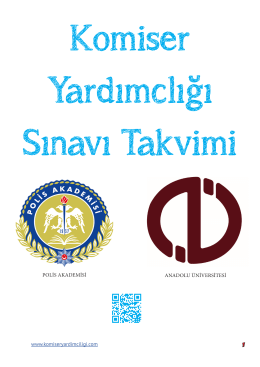 www.komiseryardimciligi.com 1 POLİS AKADEMİSİ ANADOLU