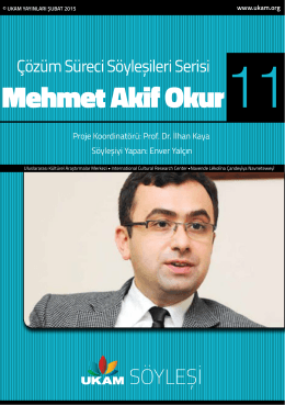 Mehmet Akif Okur - Uluslararası Kültürel Araştırmalar Merkezi