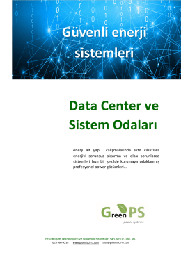 Data Center ve Sistem Odaları Güvenli enerji sistemleri