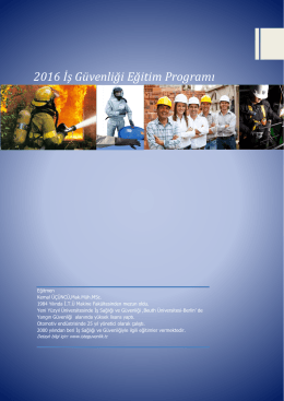 2016 İş Güvenliği Eğitim Programı