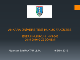 2.Hafta - Ankara Üniversitesi Hukuk Fakültesi