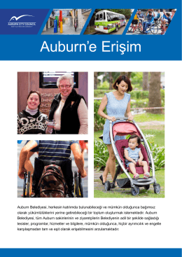 Auburn`e Erişim - Auburn Council