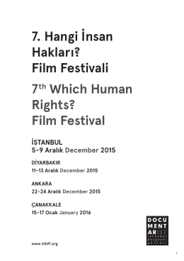 Katalog - Hangi İnsan Hakları? Film Festivali