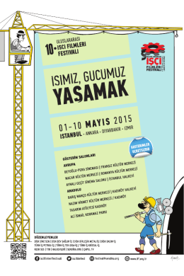 10. Uluslararası İşçi Filmleri Festival İstanbul Gösterim Programı İçin