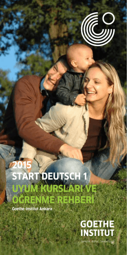 2015 start deutsch 1 uyum kursları ve öğrenme - Goethe