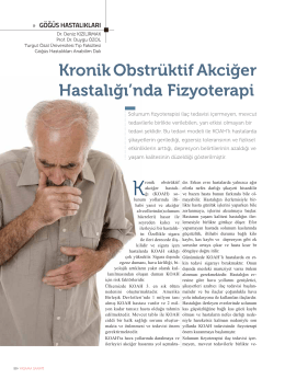 Kronik Obstrüktif Akciğer Hastalığı`nda Fizyoterapi