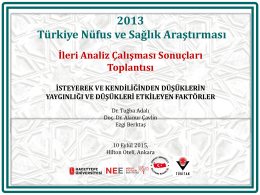 2013 Türkiye Nüfus ve Sağlık Araştırması