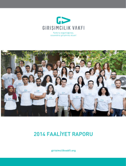 2014 Faliyet Raporu - Türkiye Girişimcilik Vakfı