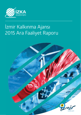 İzmir Kalkınma Ajansı 2015 Ara Faaliyet Raporu