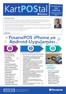 FinansPOS iPhone ve Android Uygulaması