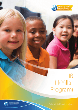 IB İlk Yıllar Programı - International Baccalaureate