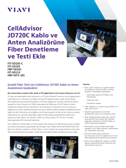 CellAdvisor JD720C Kablo ve Anten Analizörüne Fiber Denetleme
