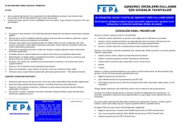 FEPA – Güvenlik Önerileri