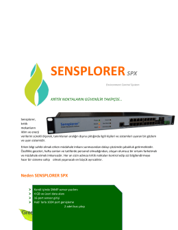 SensplorerSPX Tanıtım