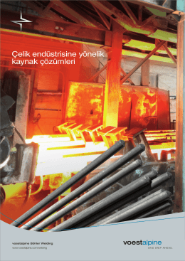 Çelik endüstrisine yönelik kaynak çözümleri