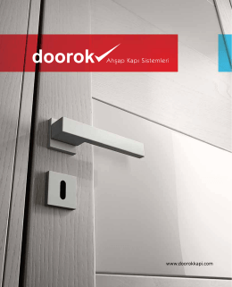 Publication  - Doorok Ahşap Kapı Sistemleri