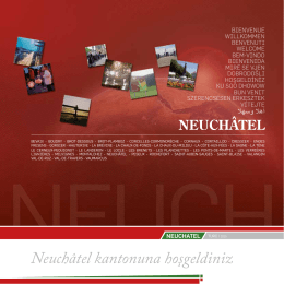 Neuchâtel kantonuna hoşgeldiniz
