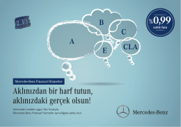 Aklınızdan bir harf tutun, aklınızdaki gerçek olsun! - Mercedes