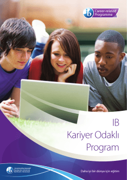 IB Kariyer Odaklı Program - International Baccalaureate