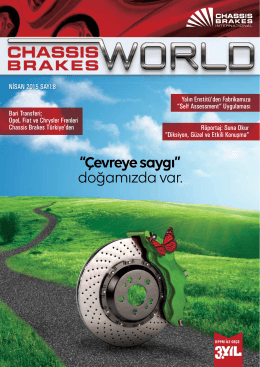 Sayı 8 - 2015 - Nisan - Chassis Brakes International Türkiye