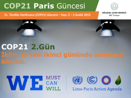 COP21 Paris Güncesi COP21 2.Gün