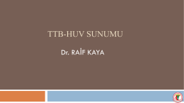 TTB - HUV Sunumu