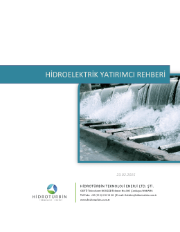 Hidroelektrik Yatırımcı Rehberi
