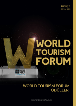 wtf awards tr - World Tourism Forum