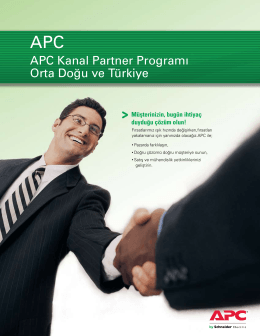 APC Kanal Partner Programı Orta Doğu ve Türkiye