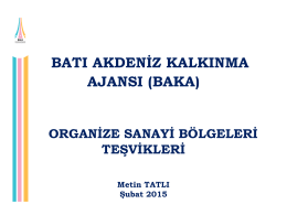 organize sanayi bölgeleri teşvikleri (şubat 2015)