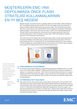 H10837.2 Müşterilerin EMC VNX Depolamada ÖNCE