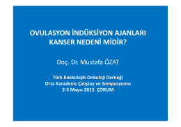 Doç. Dr. Mustafa Özat - Jinekolojik Onkoloji Derneği