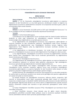 31.07.2015 Bologna Eşgüdüm Komisyonu üye değişikliği yazısı