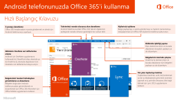 Android telefonunuzda Office 365`i kullanma